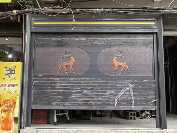 豪華雙層雕花鋁合金卷閘門