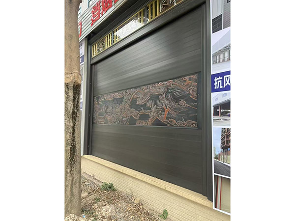 豪華雙層雕花鋁合金卷閘門