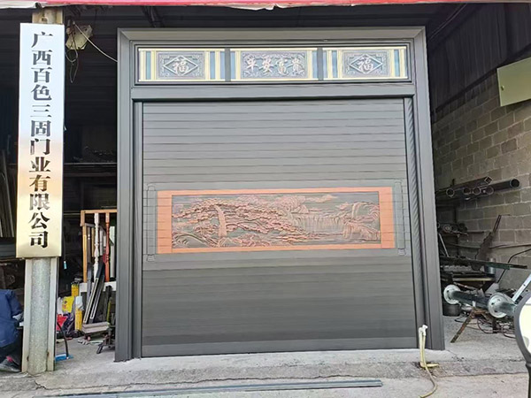 豪華雙層雕花鋁合金卷閘門